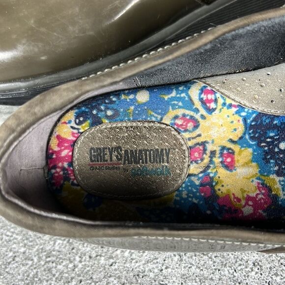 Greys Anatomy Softwalk Meredith Clogs Women's Size 8.5 Patent Leather Shoes - Picture 9 of 9